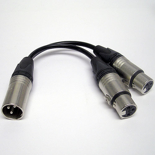 Flexygy Audio Y Cable XLR Male to 2 XLR Female