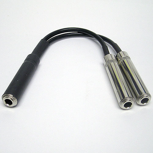 Flexygy Audio Y Cable 1/4" TRS Female to 2 1/4" TRS Female