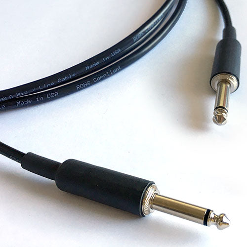 Flexygy Audio Interconnect Cable 1/4" TS Male to 1/4" TS Male 50 FT