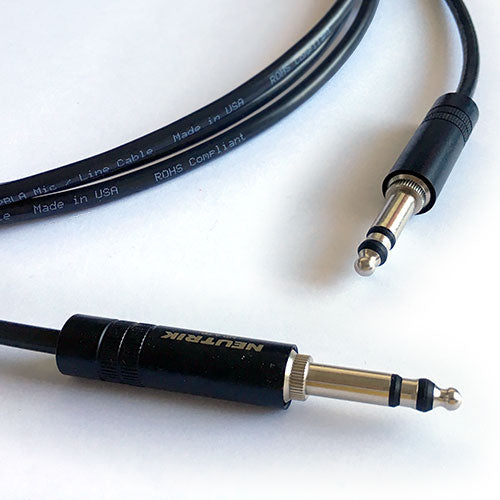 Flexygy 1/4" Longframe TRS Audio Patch Cable 2 FT