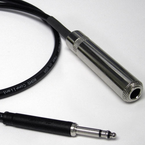 FLEXYGY Bantam TT Audio Adapter Cable to 1/4" TRS Female, 1 FT