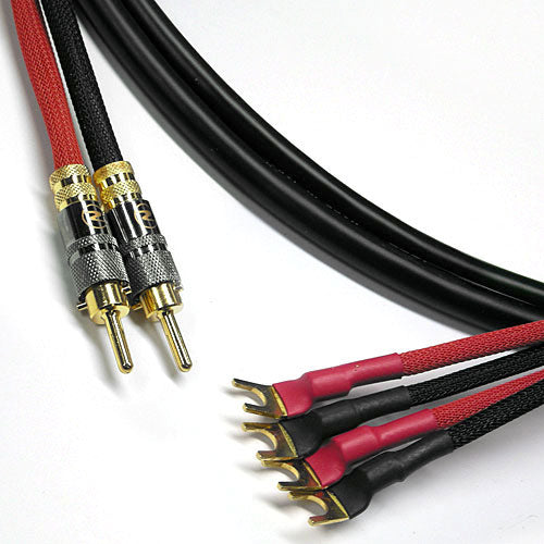Canare 4S11 Bi-Wire Speaker Cable 2-Banana to 4-Spade 35 FT