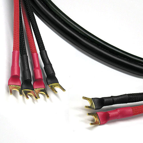 Canare 4S11 Bi-Wire Speaker Cable 2-Spade to 4-Spade 6 FT