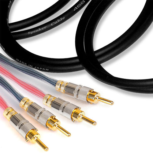 Canare 13GA Star Quad Speaker Cable Banana to Banana 15 FT