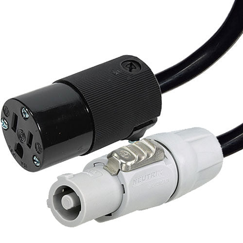 Flexygy 12/3 PowerCON Power-OUT to Edison Female Cable 3 FT