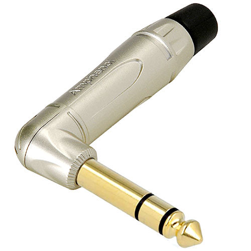 Amphenol ACPSRNAU TRS Male Right Angle Connector, Gold