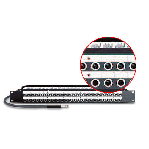 Audio Accessories 312A/TYPE1 2x24 1RU Long-Frame Panel w/Jacks Full Normal