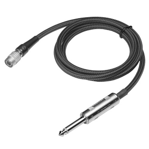 Audio-Technica AT-GcW Pro Hi-Z Guitar Cable 1/4" to UniPack Transmitter