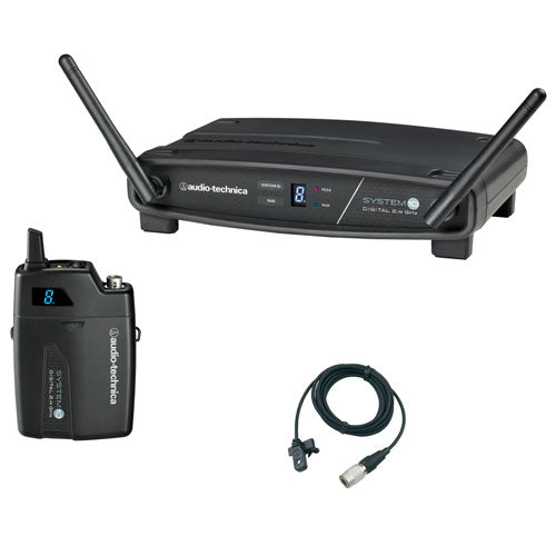 Audio-Technica ATW-1101/L System 10 2.4 GHz Digital Wireless Mic System w/ MT830cW Lavalier Mic