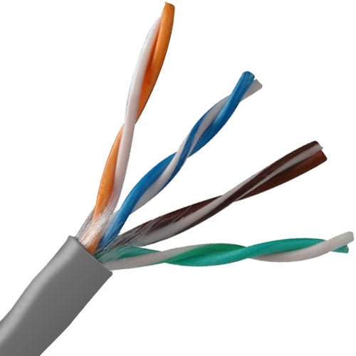 Belden 1583A Cat5E DataTwist 24AWG Solid 4PR U/UTP PVC Gray 1000 FT Box