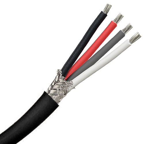 Belden 7825R Composite HD Camera Electrical Cable - Black, 1000 FT