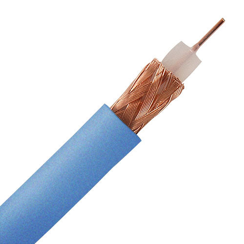 Belden 8241 RG59 Video Coax 22G Braid Blue U-1000 FT