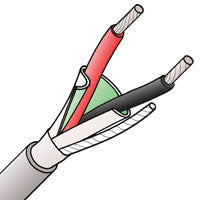 Belden 8451 Shielded 22 AWG Stranded Microphone Cable, Black U1000 FT