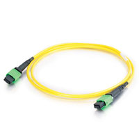 20m MTP 9/125 Plenum-Rated Single Mode Fiber Patch Cable - Yellow