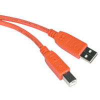 USB 2.0 A/B Cable Orange 2 Meter