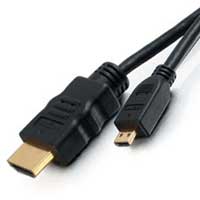 HDMI Standard Size to Micro - High Speed with Ethernet 2M Length (6.56 FT)