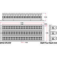 Canare Digital Video Patchbay 4Ru 24Pos Straight