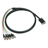 Canare VGA D-Sub 15-Pin Male to 5 BNC Male, 10 Meter