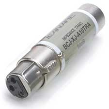 Canare BCJ-XJ-A10TRC Impedance Transformer - BNC Jack to XLR Jack 10dB