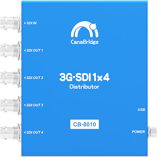 CanaBridge CB-8010 3G-SDI 1x4 Re-Clocking Distribution Amplifier