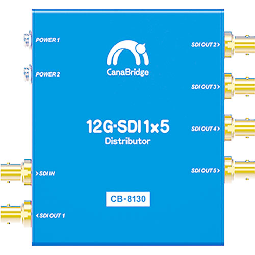 CanaBridge CB-8130 12G-SDI 1x5 Reclocking Distribution Amplifier