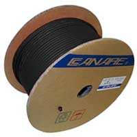 Canare L-4E6S Star Quad Microphone Cable, 24 AWG, Braid Shield, Black, 305 Meter Reel (1000 ft)