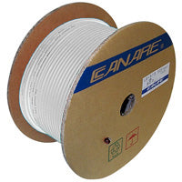 Canare L-4E6S Star Quad Microphone Cable, 24 AWG, Braid Shield, White, 200 Meter Reel (656 ft)