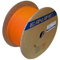 Canare LV61S RG59 Coaxial Video Cable 24G Orange 153M (500ft) Reel