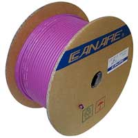 Canare LV61S RG59 Coaxial Video Cable 24G Purple 153M (500ft) Reel