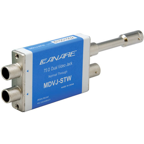 Canare MDVJ-STW 75-Ohm Staggered Mid-size Video Jack Straight Through