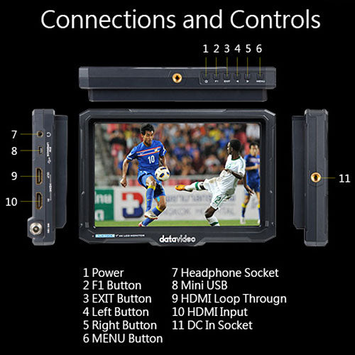 Datavideo TLM-700K 7-Inch 4K LCD Look-back Monitor