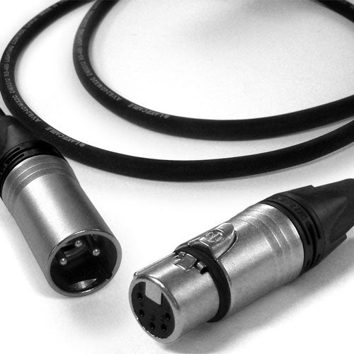 HAVEPro DMX Lighting Cable XLR 3-Pin Male to 5-Pin Female 50 FT