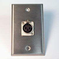HAVE 1Gang Stainless Wallplate 1XLRF