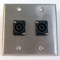 HAVE 2Gang Stainless Wallplate 2Nl4mp