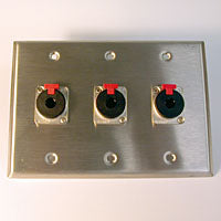 HAVE 3Gang Stainless Wallplate 3TRSF