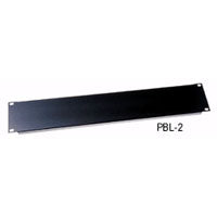 Middle Atlantic 16 Gauge Aluminum Blank Panel 1RU Black Powdercoat