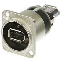 Neutrik NA13946W Feed Through Fire Wire 6 - Silver