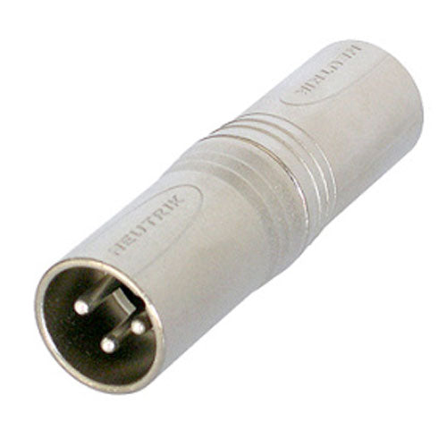 Neutrik NA3M5M Adapter, 3-pin XLR Male to 5-pin XLR Male