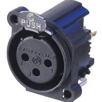 Neutrik A Series 3 Pin Female Vertical Pin 1/Grd Sep