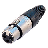 Neutrik NC3FX-D 3-Pin XLR Female Nickel/Silver Bulk Pack