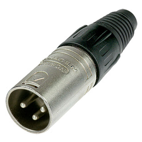 Neutrik NC3MX-D 3-Pin XLR Male Nickel/Silver Bulk Pack