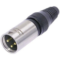 Neutrik NC3MX-HD-B 3-pin XLR Male Cable End Connector. HEAVY DUTY