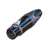 Neutrik NC4FXXBAG 4-Pole Female XLR Cable End Connector Black/Silver