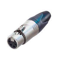 Neutrik NC4FXX 4-Pole Female XLR Cable End Connector Nickel/Silver