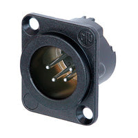 Neutrik DLX XLRM 4Pin Chassis /Silver