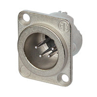 Neutrik DLX XLRM 4Pin Chassis Nkl/Silver