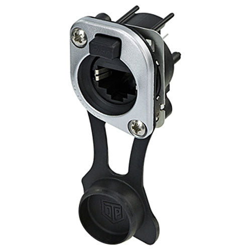 Neutrik NE8FDV-TOP Vertical PCB Panel Mount RJ45 Receptacle, True Outdoor Protected (TOP)