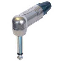 Neutrik NP2RX-LD 1/4" TS Male Right Angle Connector Large OD Boot
