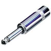 Neutrik Rean NYS224 1/4 Inch TS Connector - Nickel & Silver