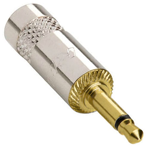 Neutrik Rean NYS226G 3.5mm 2-Pole Male Connector, Metal Handle, Gold Contacts